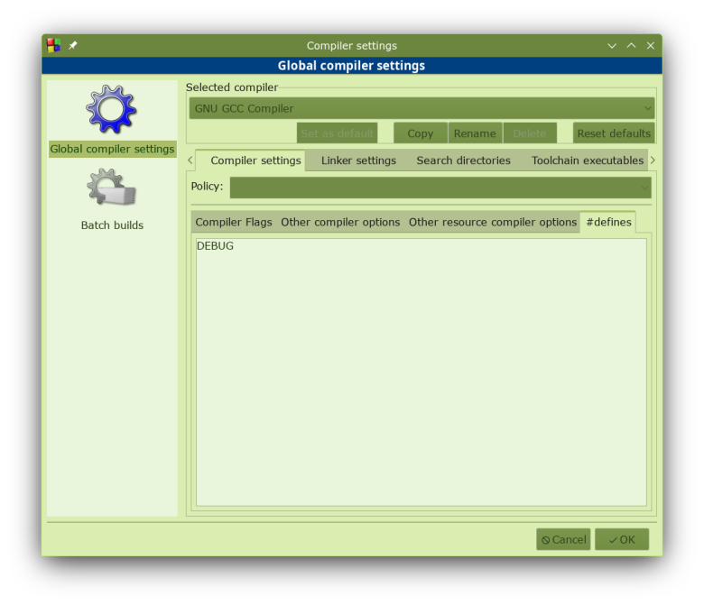 #define DEBUG Code::Blocks