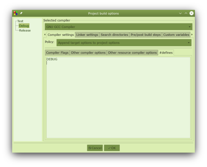 #define DEBUG Project